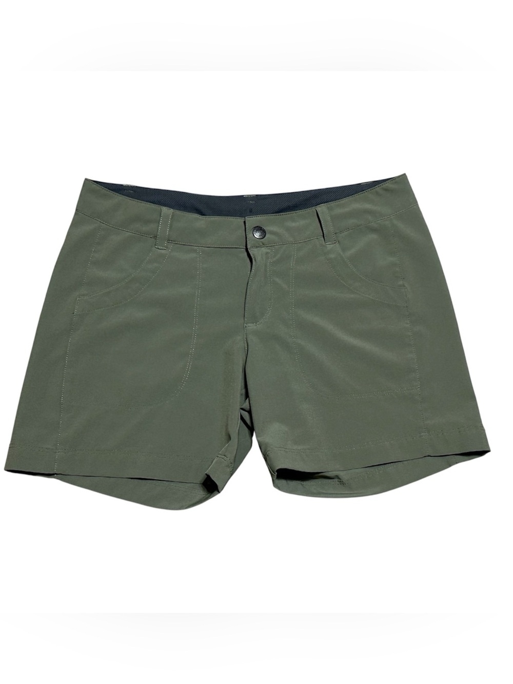 Patagonia Happy Hike Olive Green Athletic Shorts Size 4